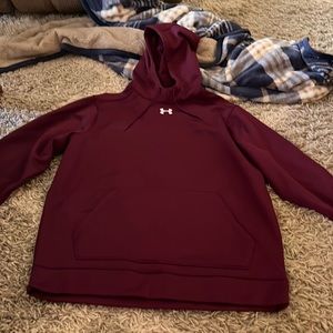 mens Under Armour maroon hoodie